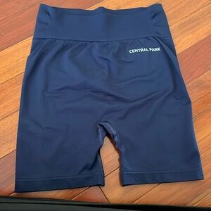 Navy Blue Central Park compression shorts